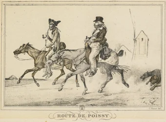 Scény každodenního života, Cesty a stezky: Cesta do Poissy..., 1816.