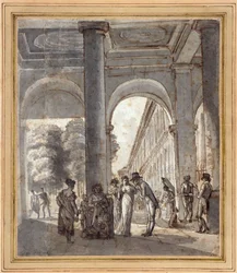 Kuninkaanlinna vuonna 1810 (muste paperille)