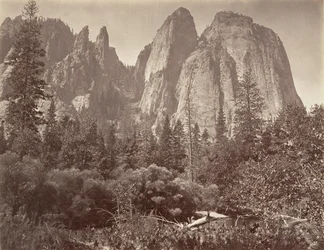 Cathedral Rocks and Spires, ca. 1872, vytištěno ca. 1876.