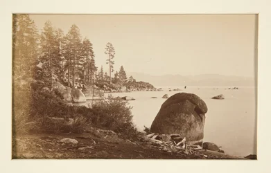 Čtyři železniční scény a čtyři pohledy na jezero Tahoe: Lake Tahoe z Artist Point