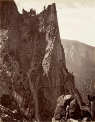 Sentinel Rock, Yosemite, ca. 1872, vytištěno ca. 1876.