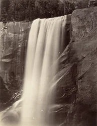 Vernal Falls, 350 stop, Yosemite, ca. 1872, vytištěno ca. 1876.
