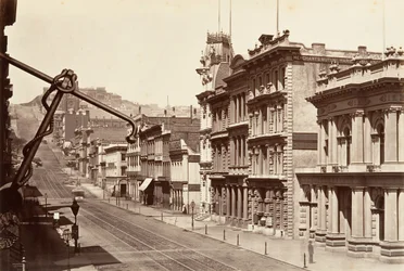 North Side of California Street, 1864, tištěné ca. 1876.