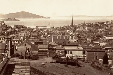 San Francisco, z Kalifornie a Powell Street, 1864, vytištěno ca. 1876.