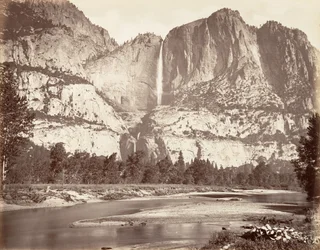 Yosemitské vodopády, 2 634 stop, ca. 1872, vytištěno ca. 1876.