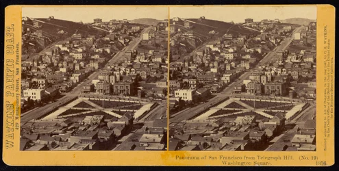Panorama San Franciska z Telegraph Hill, Washington Square