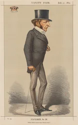 Vanity Fair: Statesman č. 26 Když zrození nemůže vést, musí mozek., 1869.