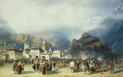 Válka v Itálii: Susa, Mont Cenis, Bivak s francouzskými vojsky, 1859