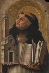 Svatý Tomáš Akvinský 1476 (tempera na topolu)