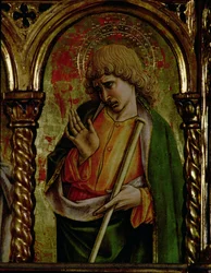 St. James Less, detail z polyptychu SantEmidio, 1473 tempera na detail panelu 76636