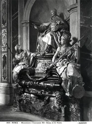 Památník papeže Inocence XI., kolem roku 1697 (mramor)