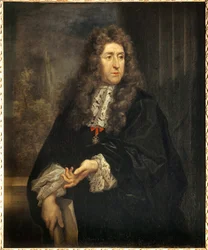 Portrét Andre Le Notre (Lenotre) (1613-1700), projektant zahrad Krále Obraz Carla Maratty (1625-1713) 17. století Sun. 1,12x0,85m