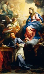 Panna s dítětem se zjevuje sv. Františku Saleským