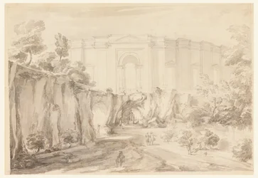 Design pro Hemicycle, Villa Albani, Řím, Itálie