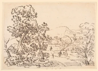 Kresba, Zalesněná krajina, 1750-1770