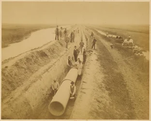Benátský akvadukt (nové potrubí). Loděnice Argine