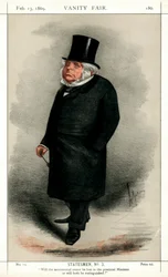 John Bright , britský radikální a liberální politik, 1869.