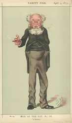 Pan Anthony Trollope, romanopisec, 5. dubna 1873, karikatura Vanity Fair