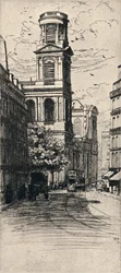 Kostel sv Sulpice, 1915