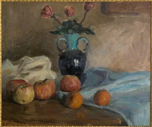 Zátiší kolem roku 1920 (olej na plátně připevněno na kartonu)