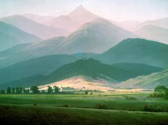 Krajina v pohoří Riesengebirge
