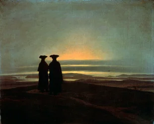 Bratři při západu slunce, mezi lety 1830 a 1835