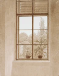 Okno s výhledem do parku, 1810-1811