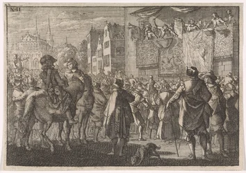 Vyhlášení míru z Osnabrücku ve městě, 1648