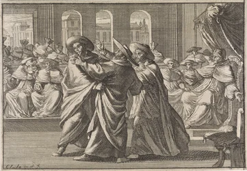 Během volby Urbana VIII se střetli kardinál Borja a kardinál Antonio Barberini, 1632