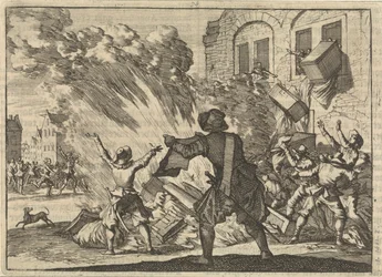 Tollhouse v Lyonu je vydrancován v důsledku zvýšených spotřebních daní, 1625