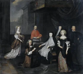 Přijetí nizozemského velvyslance Hieronyma van Beverningka španělskou královnou-regentkou Marií-Annou Rakouskou, 2. března 1671