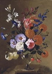 Zátiší květin ve váze, 1668