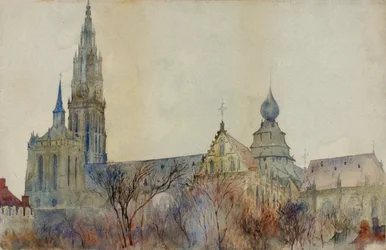 Antverpská katedrála, 1899.
