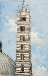 Věž katedrály, Siena, 1927.