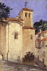 Kostel v Segovii, Španělsko, 1920.