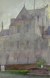 Severní transept, Winchesterská katedrála, Anglie, 1910.