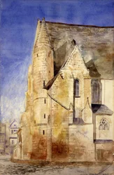 Starý kostel, Tours, Francie, 1880.