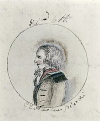 Edward VI (1537-53), kolem 1790 (pero a inkoust a wc na papíře)