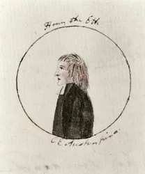 Jindřich VI., kolem roku 1790 (pero, inkoust a wc na papíře)