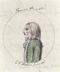James I, c.1790 (pero, inkoust a wc na papíře)