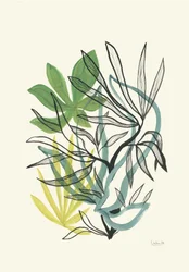 Plynulé botanické zelené odstíny