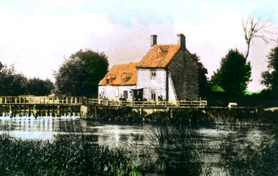 Rushey Weir, řeka Temže, 1926.