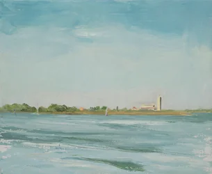 Torcello z Burana, Benátky (olej na plátně)
