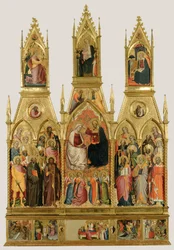 Polyptych s Korunováním Panny Marie a světci