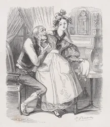Starý mládenec z The Complete Works of Béranger, 1836