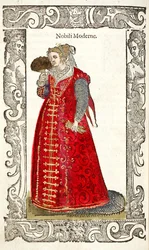 Moderní šlechtici. Od: De gli habiti ancient et modern, 1598