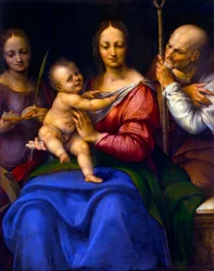Svatá rodina se svatou Kateřinou, 1515-1520.