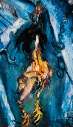 Trhané kuře, cca 1925, Chaim Soutine (1894-1943), olej na plátně. Francie, 20. století.