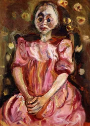 Holčička v růžovém; La Petite Fille en Rose, 1923-1924