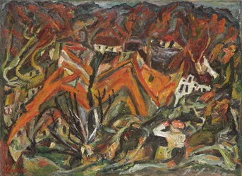 Pohled na vesnici; Pohled na obec, 1921-1922